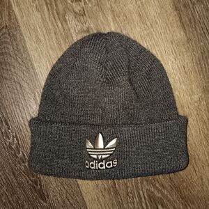 U Originals Trefoil Beanie Black/alumina Beige (unisex)
